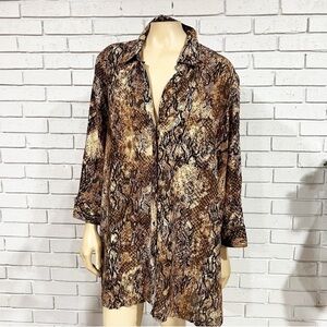 River Island Women’s Snake Print Top